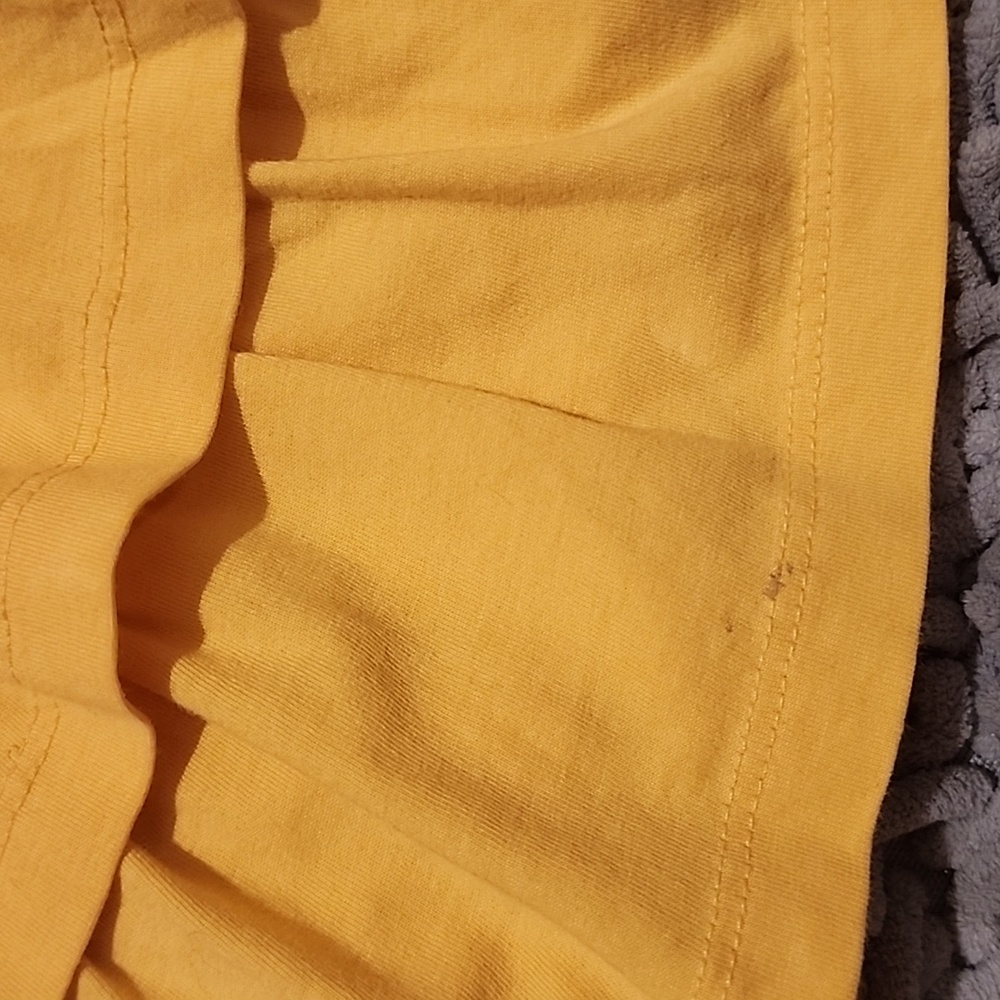 Hanna Andersson Yellow Three Tier Ruffle Skirt With Shorts Skort 140 - Picture 11 of 11